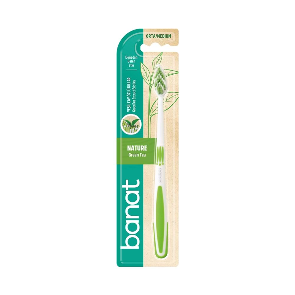 Banat Diş Fırçası Nature Green Tea Orta