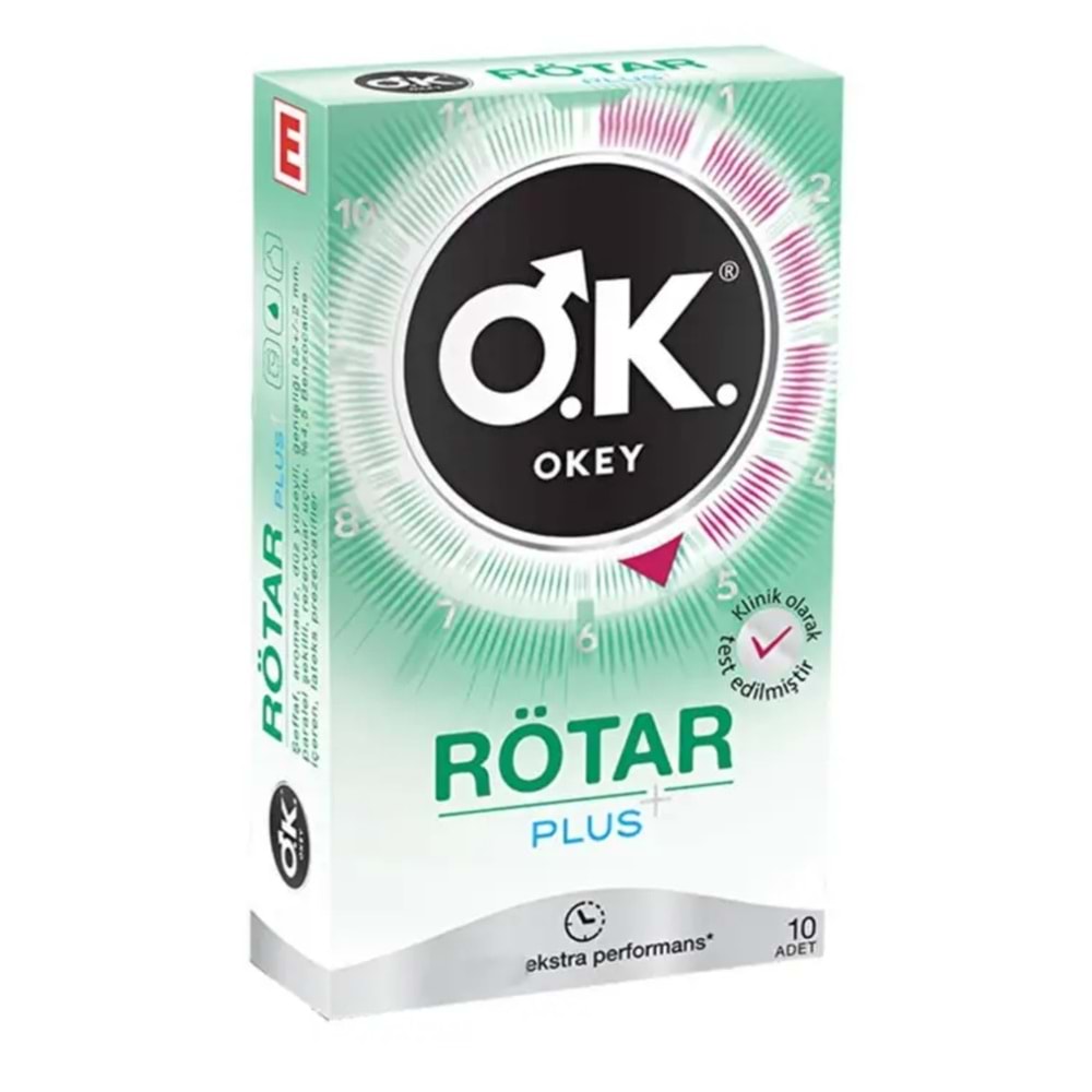 Okey Rötar Plus Prezervatif 10lu