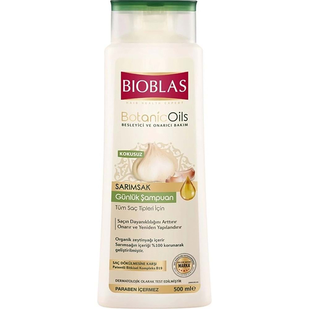 Bioblas Sarımsak Özlü Günlük Şampuan 500mL