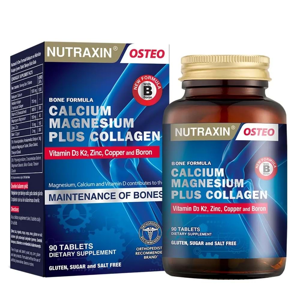 Nutraxin B-One Formula Tip I Collagen 90 Tablet Takviye Edici Gıda