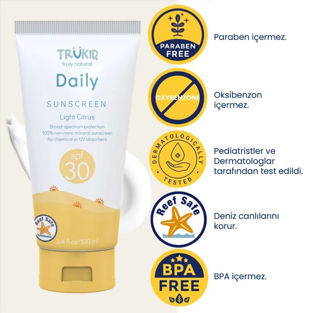 TruKid Daily SPF30 Günlük Güneş Kremi 100 mL