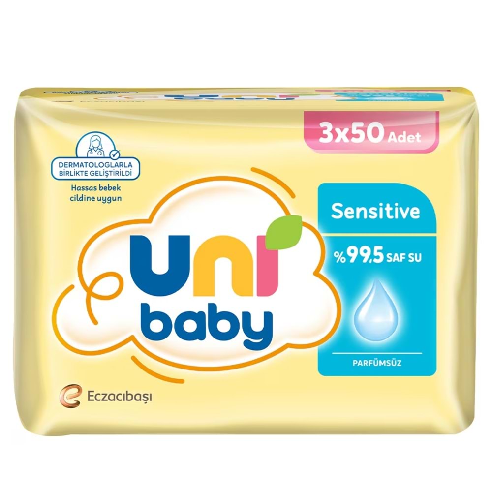 Uni Baby Sensitive Islak Mendil 3*50Li