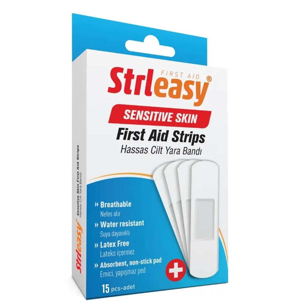 Strleasy Yara Bandı Hassas Cilt, 15li