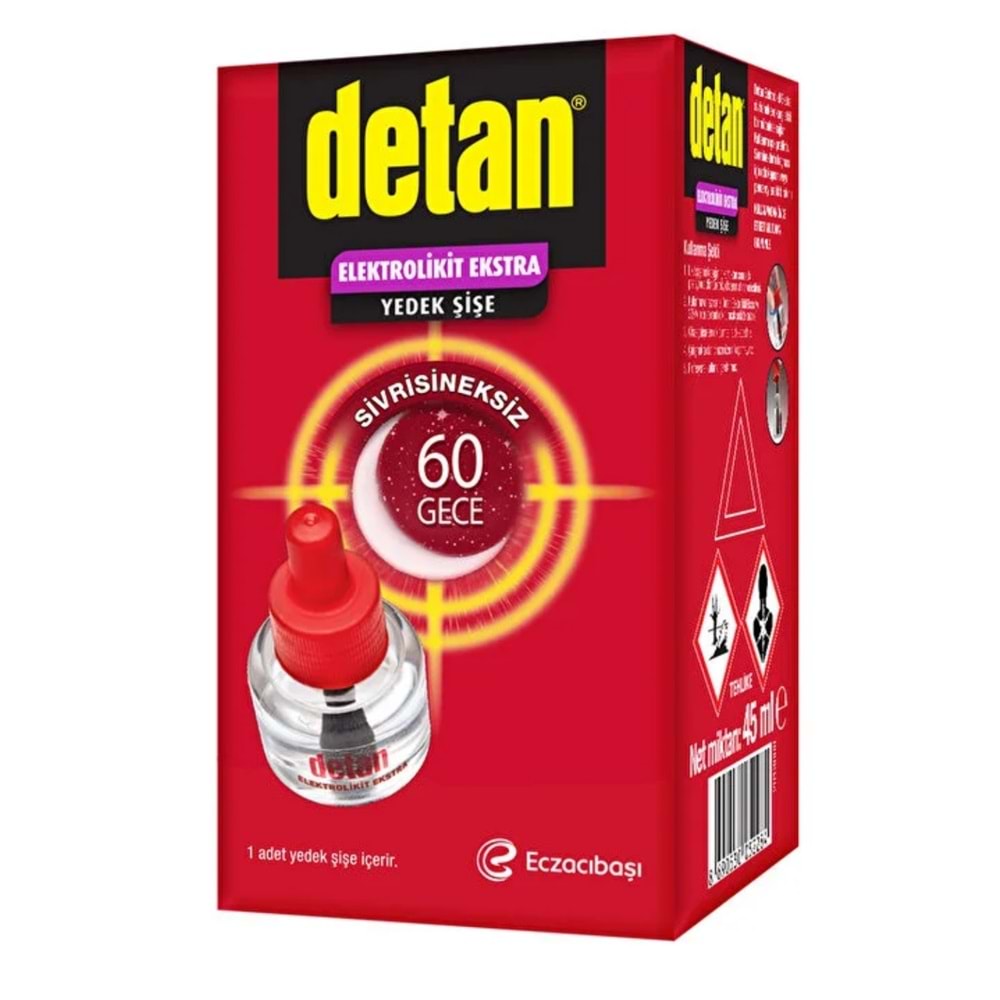 Detan Ekstra Elektro Likit Yedek Şişe 60 Gece