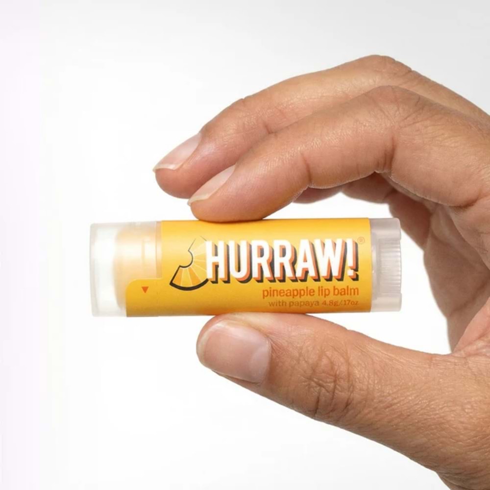 Hurraw Pineapple Lip Balm 4,8 gr (Ananaslı)