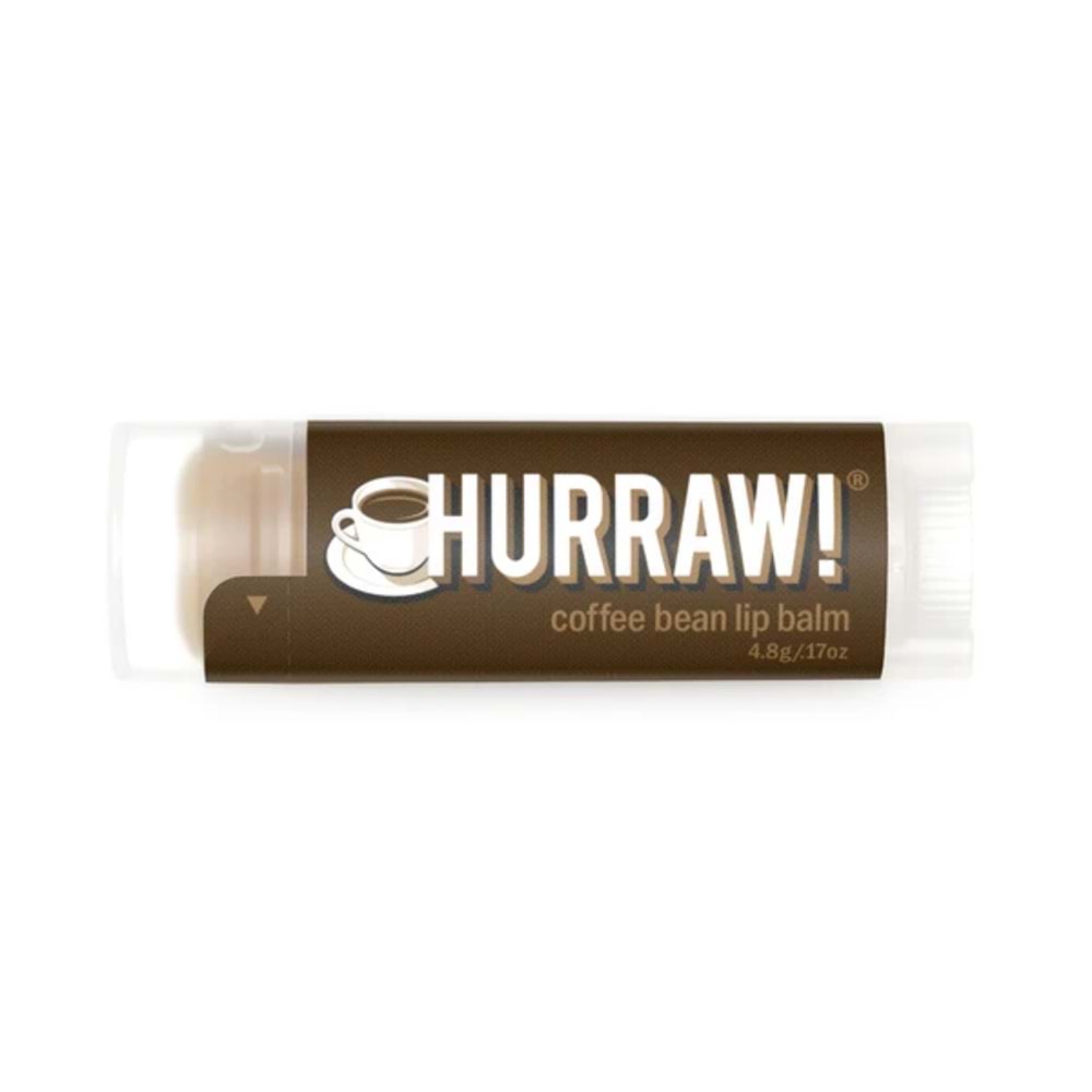 Hurraw Coffee Bean Lip Balm 4,8 gr (Kahve)