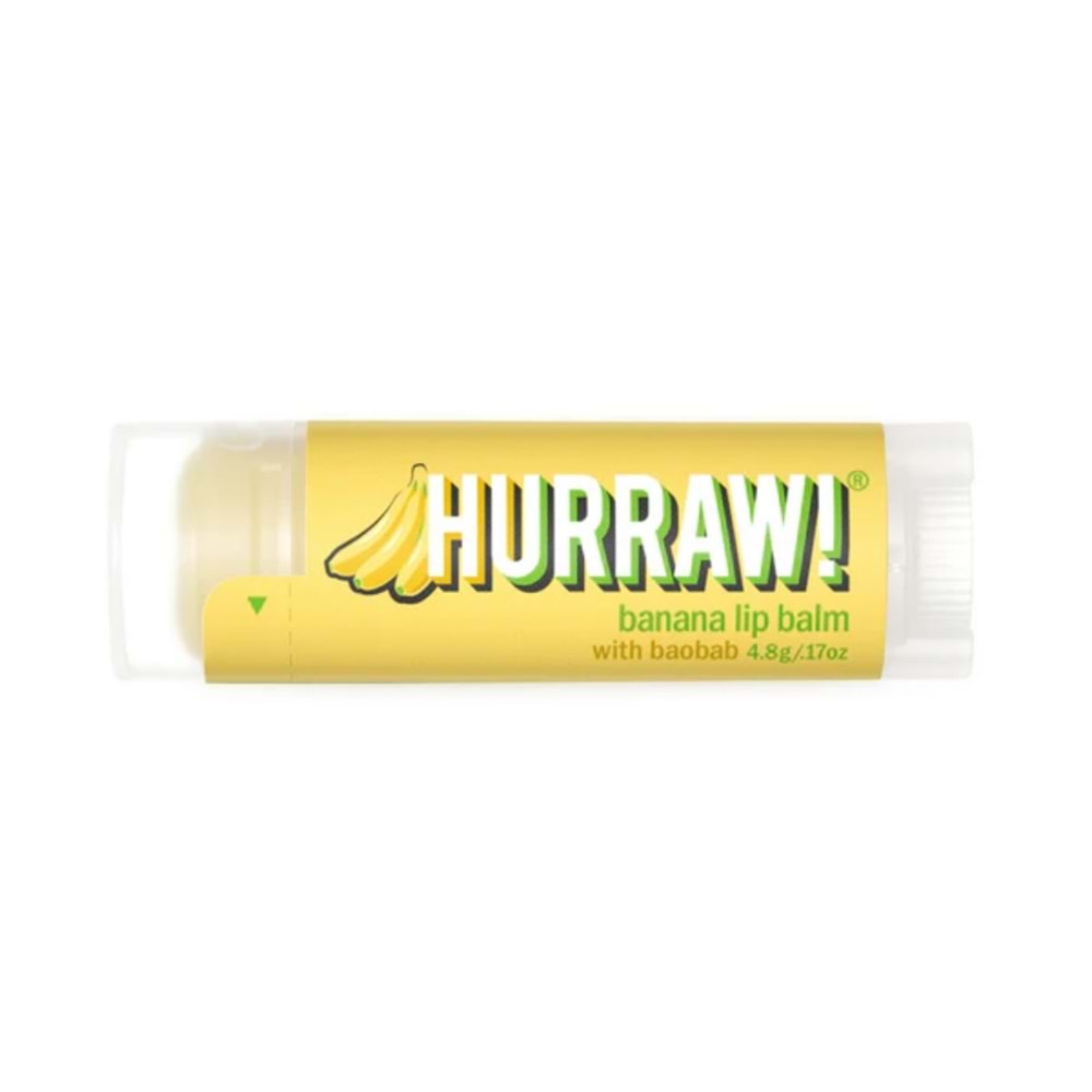 Hurraw Banana Lip Balm 4,8 gr (Muz)