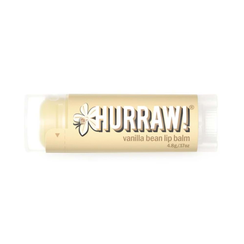 Hurraw Vanilla Bean Lip Balm 4,8 gr (Vanilya)