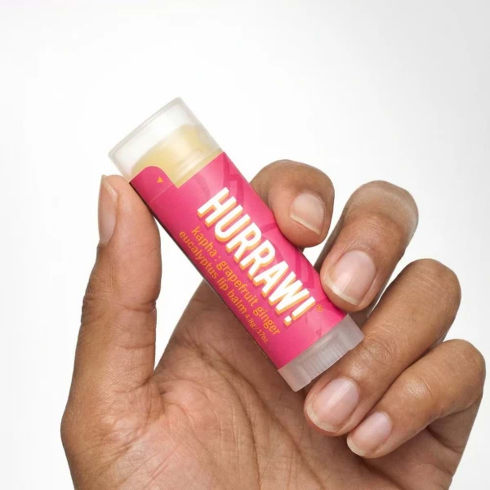 Hurraw Kapha Lip Balm 4,8 gr (Greyfurt - Zencefil - Okaliptus)