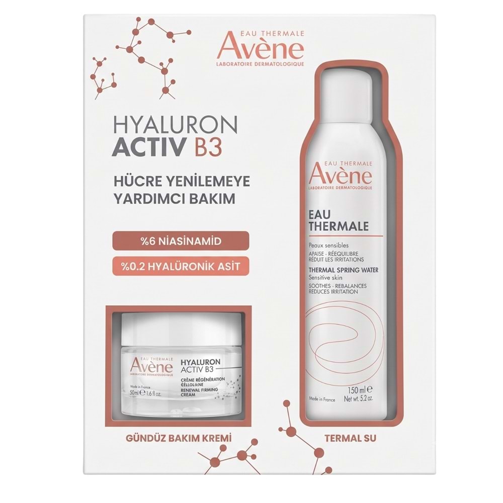 Avene Hyaluron Activ B3 Gündüz Bakım Kremi 50 mL + Thermal Su 150 mL