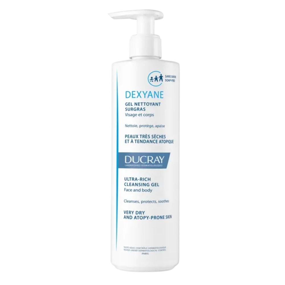 Ducray Dexyane Temizleme Jeli Atopiye Eğilimli Ciltler İçin 400 mL
