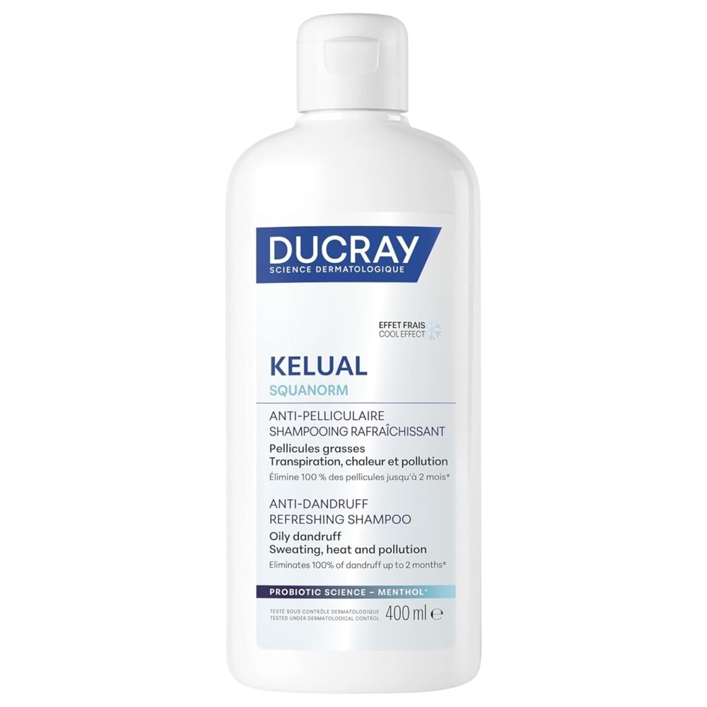 Ducray Kelual Squanorm Ferahlatıcı Etkili Kepek Şampuanı 400 mL
