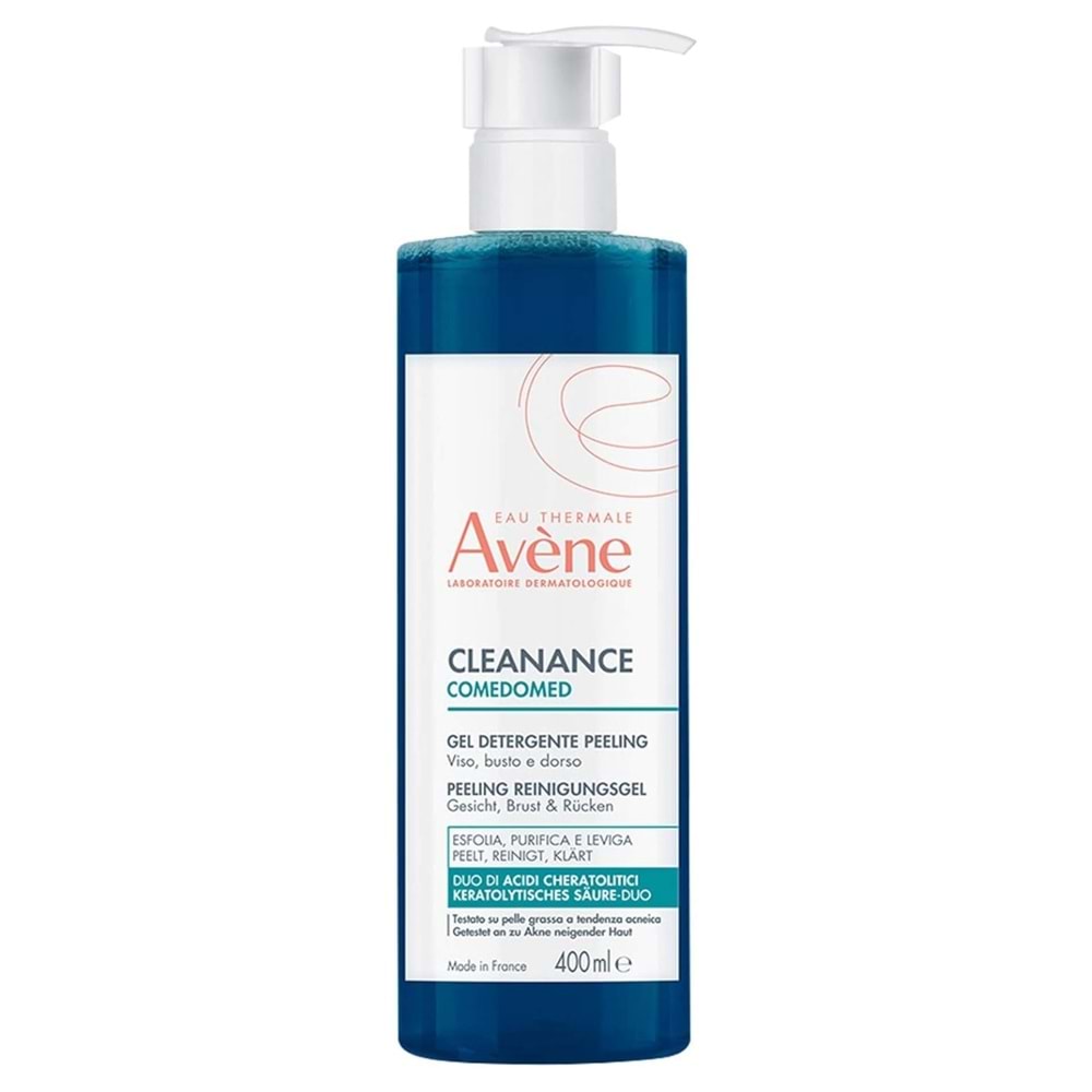 Avene Cleanance Comedomed Laktik ve Süksinik Asit İçeren Peeling Etkili Temizleme Jeli 400 mL