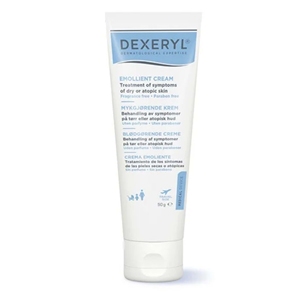 Dexeryl Emollient Kuru ve Atopik Ciltler için Nemlendirici Krem 50g