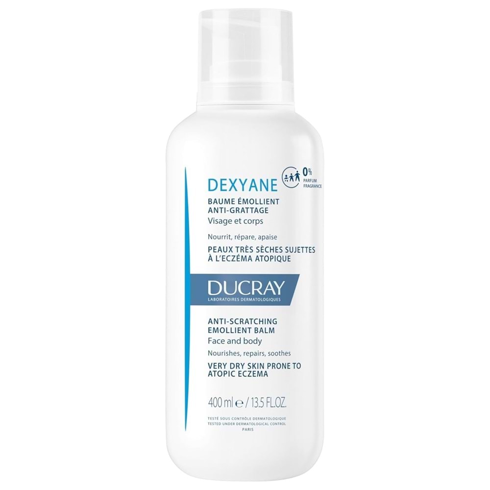 Ducray Dexyane Kuru ve Atopik Ciltler için Yüz ve Vücut Nemlendrici Balsam 400 mL