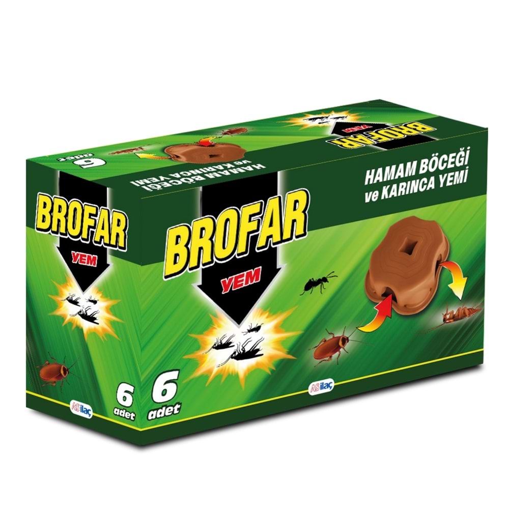 Brofar Hamam Böceği ve Karınca Yemi 6Lı