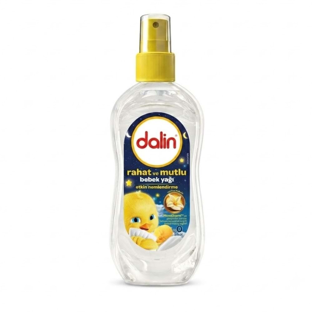 Dalin Bebe Yağı 200 Ml Rahat ve Mutlu Sprey