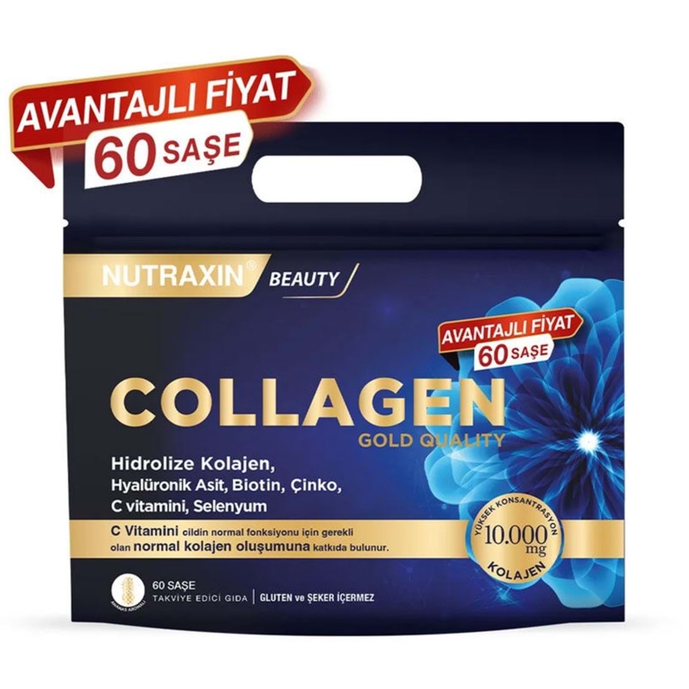 Nutraxin Collagen Gold Quality Hidrolize Kolajen 60 Saşe