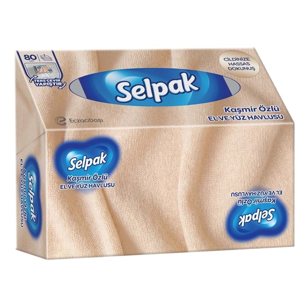 Selpak El ve Yüz Havlusu Kaşmir Özlü 80li (Fayansa Yapıştırılabilir)