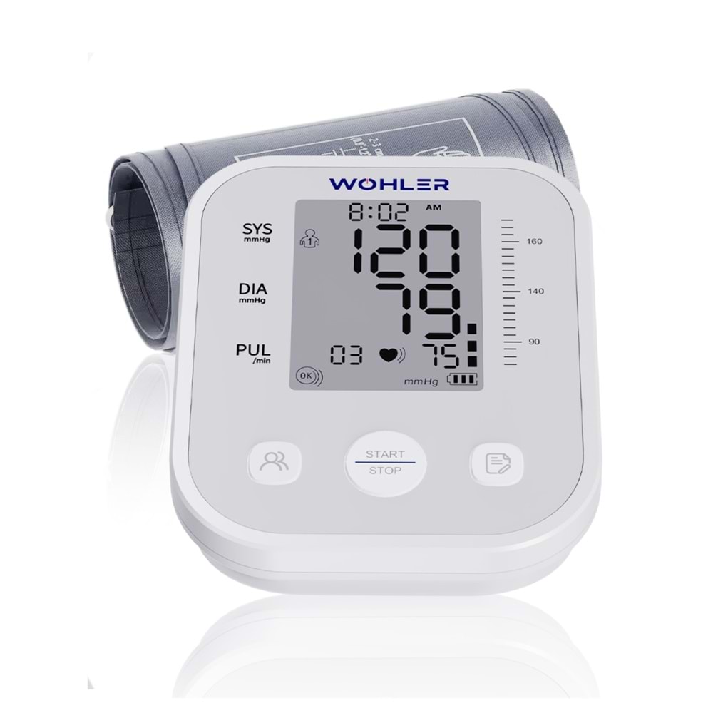 Wohler Konuşan Dijital Tansiyon Aleti, 2x 99 Hafızalı