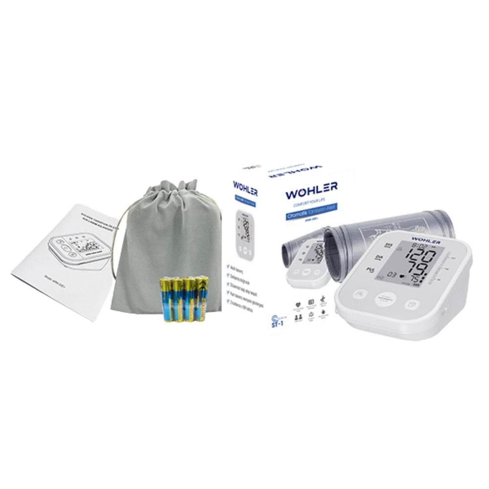 Wohler Konuşan Dijital Tansiyon Aleti, 2x 99 Hafızalı
