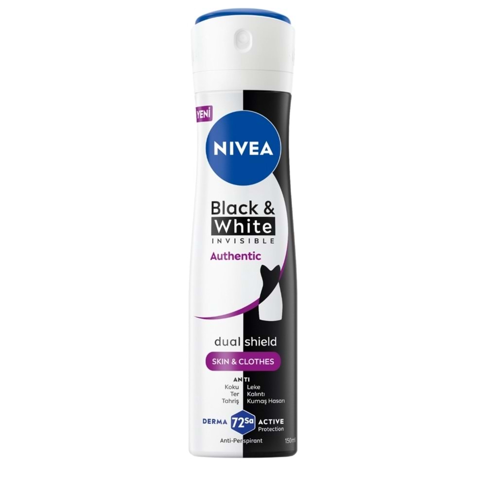 Nivea Deodorant Woman B&W Invisible Authentic 150 mL