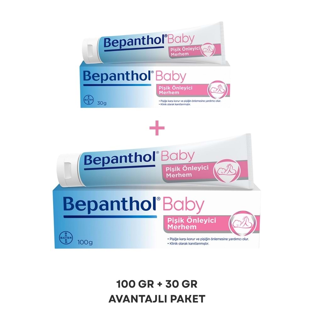 Bepanthol Baby Pişik Kremi 2li Set (100g + 30g Avantajlı Paket)