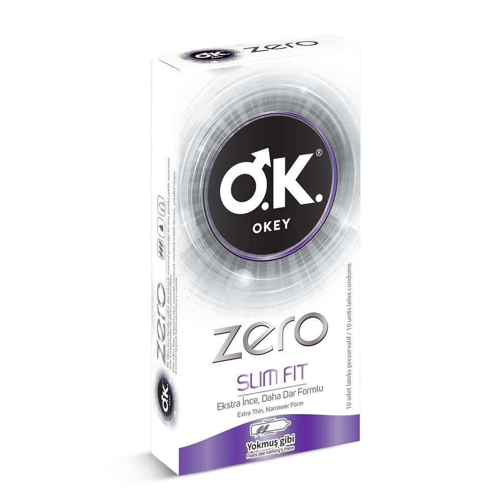 Okey Zero Slim Fit Prezervatif 10lu