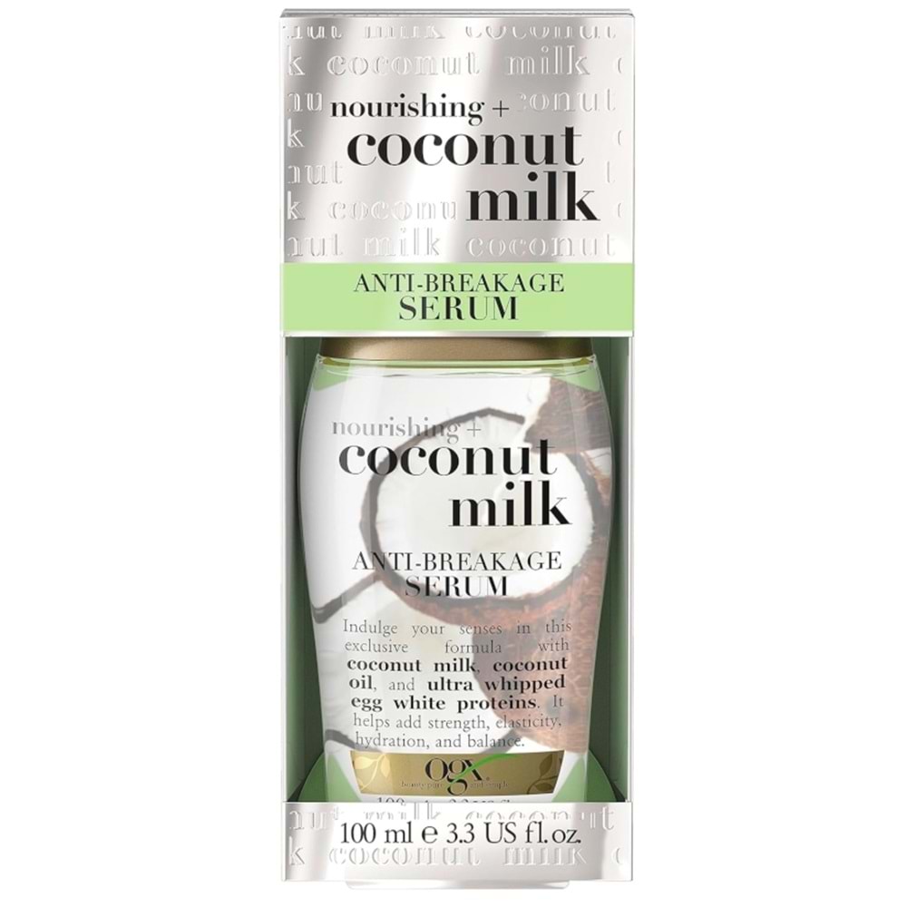 OGX Coconut Milk Anti-Breakage Saç Bakım Serumu 100 mL