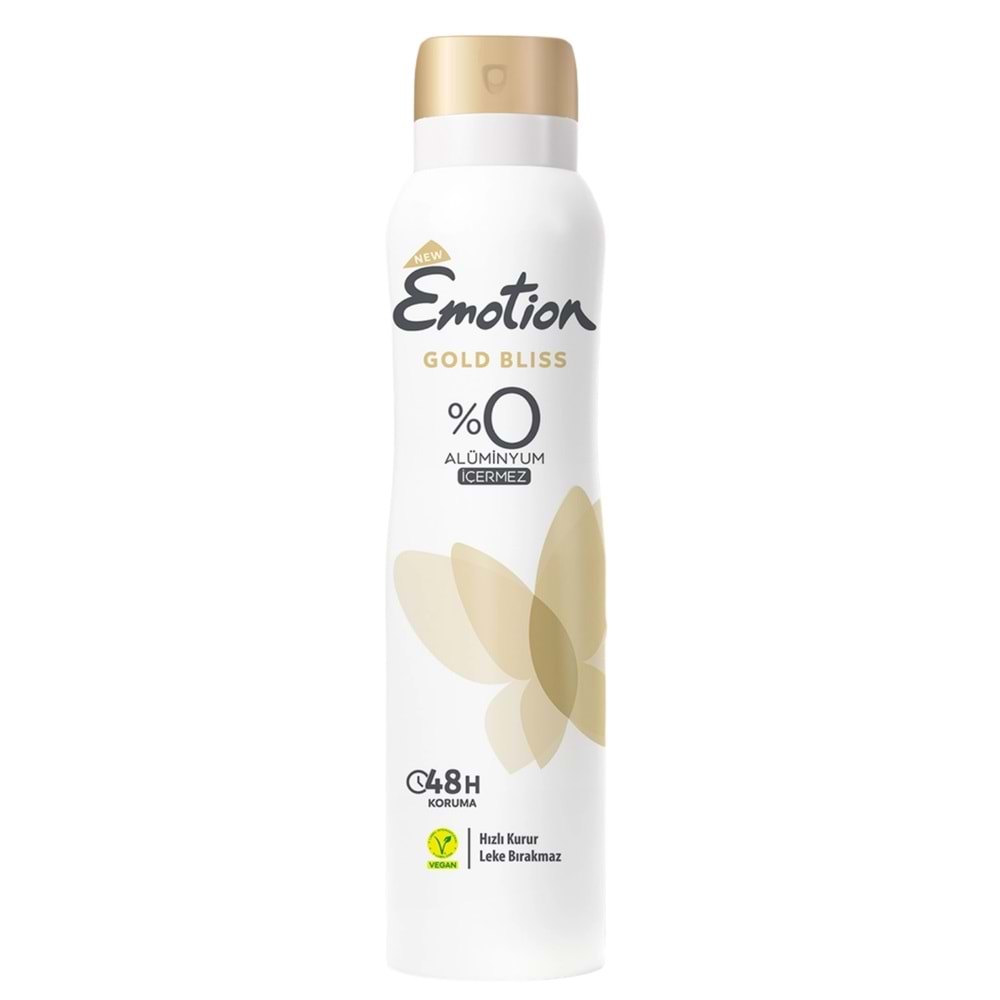 Emotion Deodorant 150Ml Gold Bliss (Alüminyum İçermez)