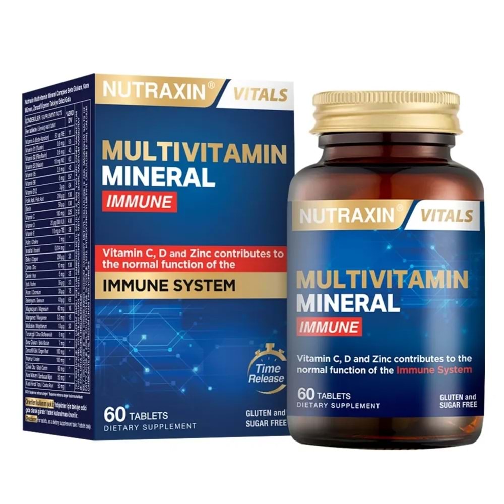 Nutraxin Multivitamin Mineral Immune 60 Tablet