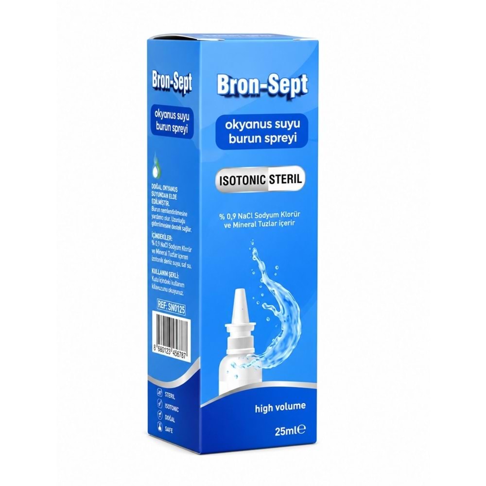 Alldermo Bron-Sept Okyanus Suyu Burun Spreyi 25 mL