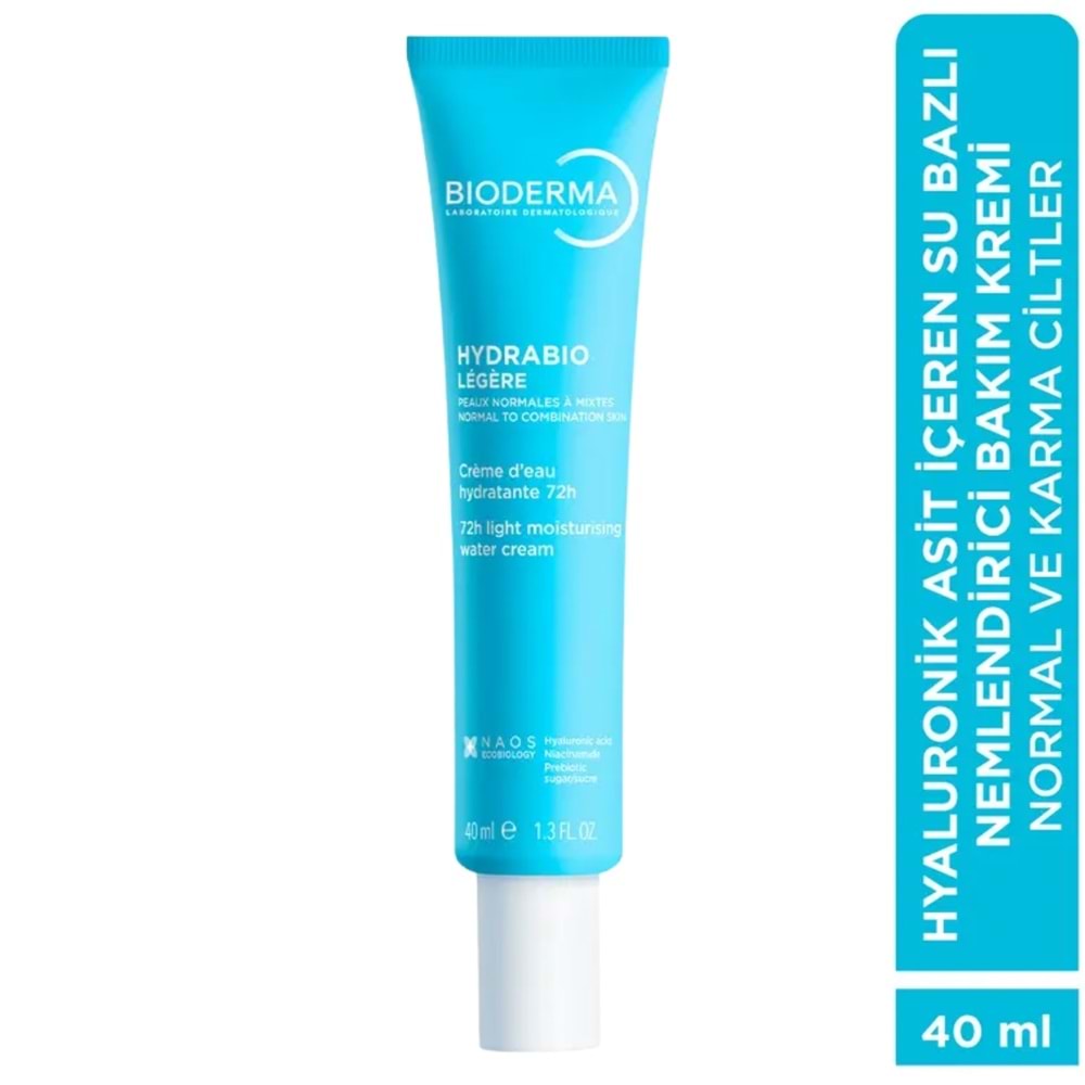 Bioderma Hydrabio Legere Light Karma ve Tüm Ciltler için Nemlendirici Krem 40 mL