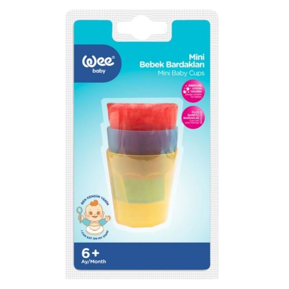 Wee Baby 3lu Mini Bebek Bardağı (220)