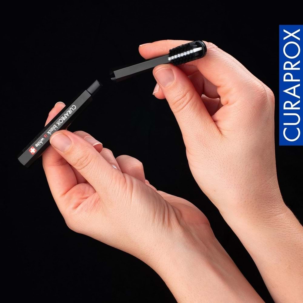 Curaprox Black is White Travel Refill Yedek Başlık 2li