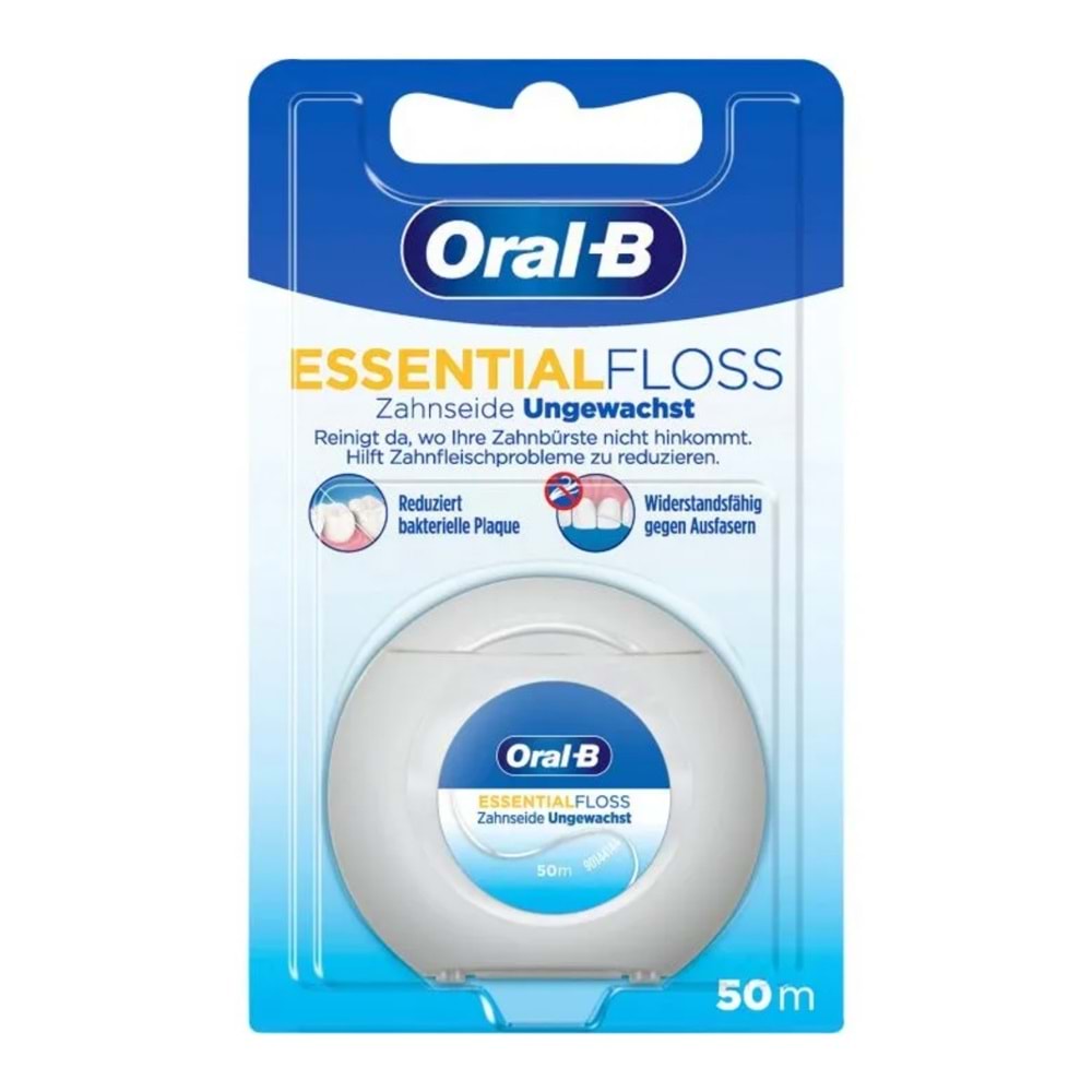 Oral-B Diş İpi Essential Floss 50m, Mumsuz