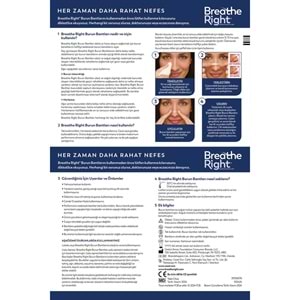 Breathe Right Orijinal Burun Bandı (Küçük/Orta) 10Lu
