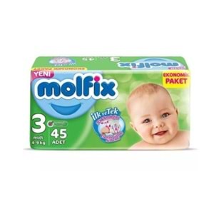 Molfix Jumbo 4/9 Kg 45Lı No:3 Bebek Bezi