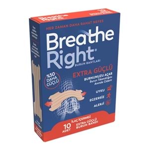 Breathe Right Extra Güçlü Burun Bandı 10lu