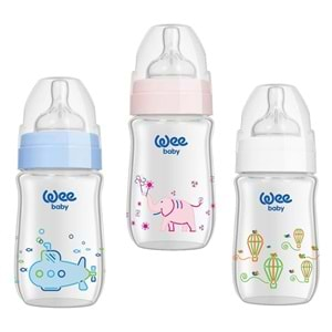 Wee Bıb Cam Isıya Dayanıklı Genıs Agız 180Ml 0-6Ay 140