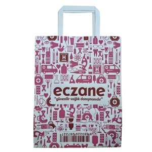 Dy Kraft Çanta Kırmızı 50 Adet (32x22x10cm)