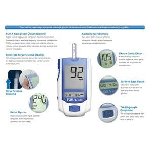Fora G20 Şeker Ölçüm Cihazı Kodsuz