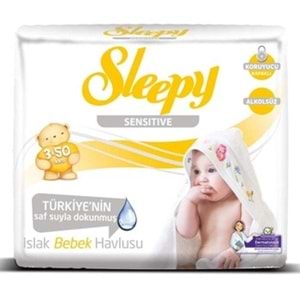 Sleepy Islak Mendil 50.Lı 3Lü Sensitive