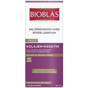 Bıoblas Collagen+Keratın Sampuan 360Ml