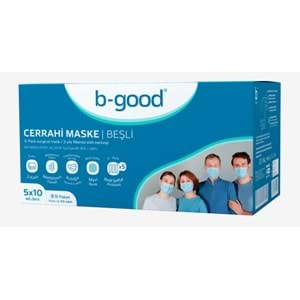 B-Good Cerrahi Maske 5 Li Paket 50 Li