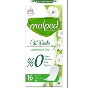 Molped Pure & Soft İnce Günlük Ped 16lı