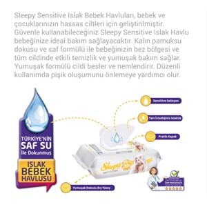 Sleepy Islak Mendil Sensitive 90 Lı