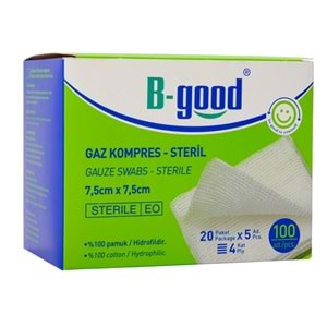 B-Good G.Kompres 7,5Cm*7,5Cm100 Lü Str