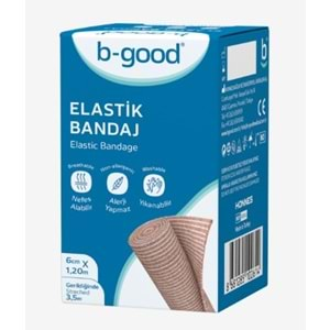 B-Good Elastik Bandaj 6Cm X 3,5 M(Gerilmiş)