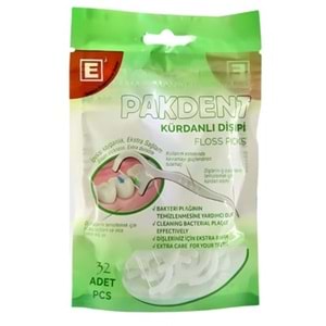 Pakdent Kürdanlı Diş İpi 32Li